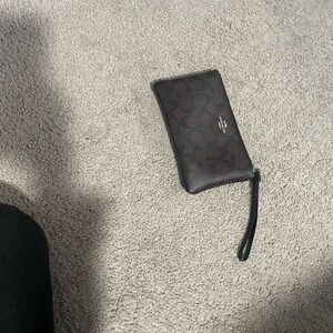 Coach Brown Wristlet